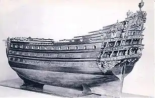 Le Soleil Royal,modèle fait au musée.