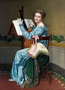 Portrait de Victorine Frémiet, sœur de l'artiste (1818), musée des Beaux-Arts de Dijon.
