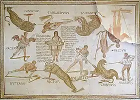 Mosaïque de Magerius, riche d'enseignements pour nos connaissances de l'organisation des Venationes