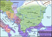 Europe du Sud-Est (vers 890)