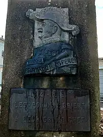 Médaillon de Louis Franchet d'Espèrey au square des Anciens combattants