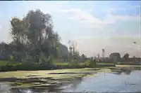 La Seine à Poissy, Paris, collection particulière