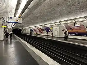 Vue d'ensemble des quais en direction de Nation.