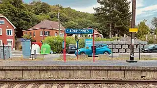 Panneau et horaires.