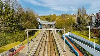 Vue d'ensemble depuis la seconde passerelle.