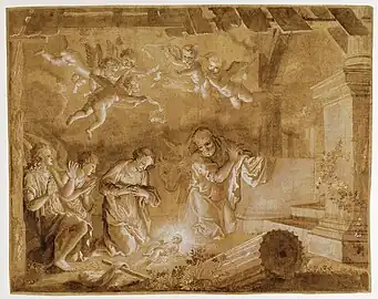 Nativité, XVIIe siècle, musée des Beaux-Arts de Lyon.