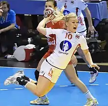 Avec l'équipe de Norvège