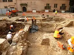 Fouilles préventives de l’Inrap en juillet 2012.