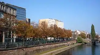 Panorama vers le quai Kléber en 2011.
