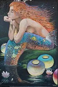 La Sirène dans le cadre de Arte de portas abertas, rua de Santa Maria (2019).