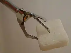 Pince en crabe et son sucre