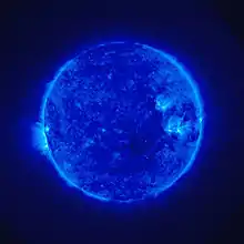 Une des premières images du Soleil prises par STEREO.