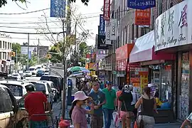 Scène de rue à Sunset Park.