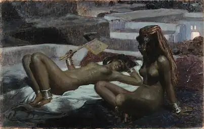 Sur les terrasses. Clair de lune à Laghouat (1897), Musée des Beaux-Arts de Reims.