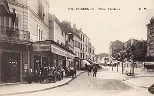 La place Trarieux, actuelle place du Général-Leclerc.
