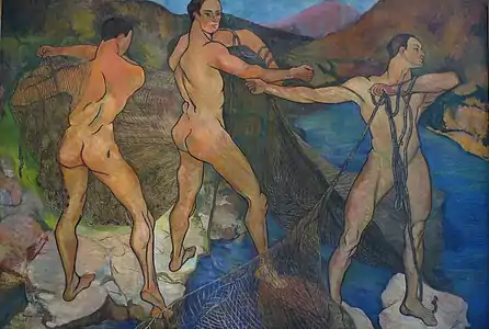 Le Lancement du filet, Suzanne Valadon, 1914.