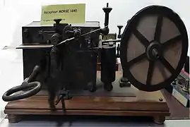 récepteur Morse 1845.