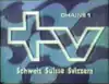 Logo trilingue avec l'indicatif Chaîne 1 pour la Suisse romande diffusé à l'antenne de 1969 au 6 janvier 1985.