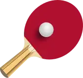 Raquette de tennis de table.