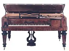 Piano carré C. Oehler, Stuttgart, années 1870.