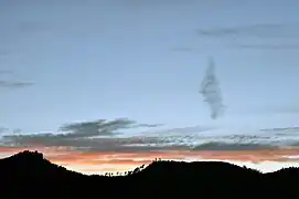 Coucher de soleil vu du hameau le Paire.