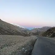 Vue du col de Taraz.