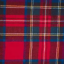 Un motif de couleurs à carreaux, dit « écossais ».