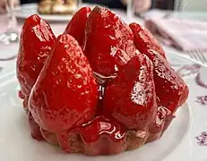 Tarte aux fraises.