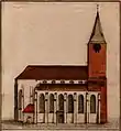 L'église en 1794 par Körber