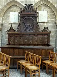 Banc d'œuvre de l'église Notre-Dame de Taverny.