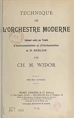 Image illustrative de l’article Technique de l'orchestre moderne