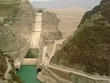 Barrage de Tehri dans l'Uttarakhand.