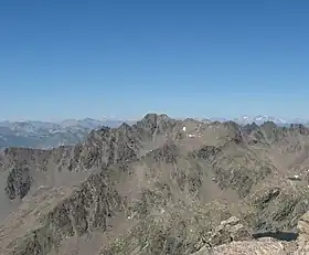 Vue du mont Ténibre depuis le sommet du Corborant.