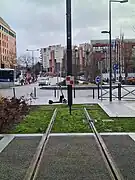 Extrémité de la ligne à Évry-Courcouronne