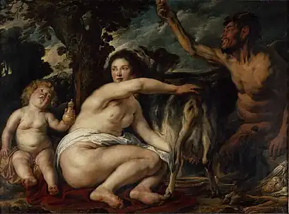 L'Enfance de Jupiter ou Le petit Jupiter nourri par la chèvre Amalthée (vers 1630), Paris, musée du Louvre.