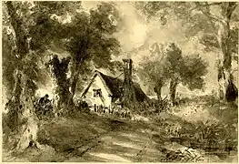 Le Cottage, de Constable, 1827.