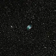M27 par un petit télescope amateur.