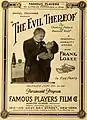 Affiche du film The Evil Thereof (en) (1916).