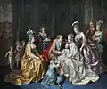 La famille royale autour du dauphin