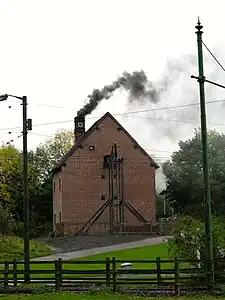 Fonctionnement de la machine de Newcomen de Dudley, dans les Midlands de l'Ouest en Angleterre (réplique de 1712).