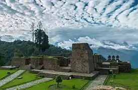Vestiges de Rabdentse, l'ancienne capitale du royaume.