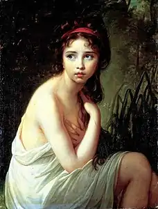 Julie Le Brun en baigneuse (1792), collection particulière.