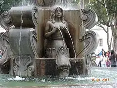 La fontaine.