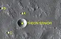 Cratère satellites de Theon Senior