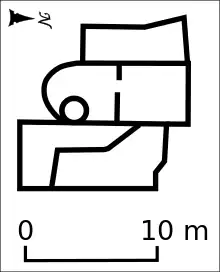 Plan d'ensemble aux XVe et XVIe siècle.