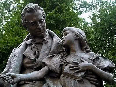 Thomas Hopkins Gallaudet et Alice Cogswell, Université Gallaudet, Washington, (1889)