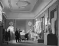 Atelier de Thorvaldsen à Charlottenborg, peint par Johan Vilhelm Gertner, alors étudiant à l'Académie (1836)