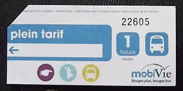 Ticket à l'unité plein tarif