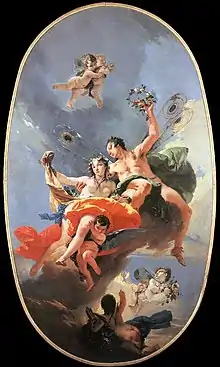 Giambattista Tiepolo, Zéphyr et Flore (1730-1735), Venise, Ca' Rezzonico.