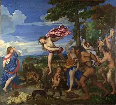 Titien, Bacchus et Ariane, 1520-1523, National Gallery, Londres